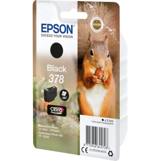 Epson 378 Γνήσιο Μελάνι Εκτυπωτή InkJet Μαύρο (C13T37814010)