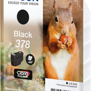 Epson 378 Γνήσιο Μελάνι Εκτυπωτή InkJet Μαύρο (C13T37814010)
