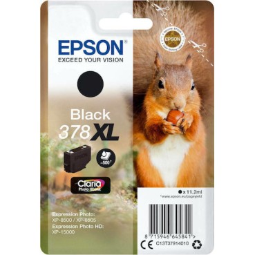 Epson 378XL Γνήσιο Μελάνι Εκτυπωτή InkJet Μαύρο (C13T37914010)