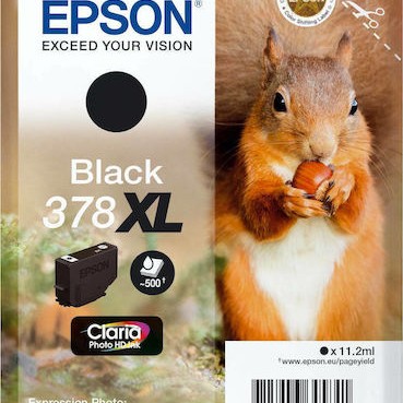 Epson 378XL Γνήσιο Μελάνι Εκτυπωτή InkJet Μαύρο (C13T37914010)