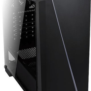 Aerocool Cylon Gaming Midi Tower Κουτί Υπολογιστή με Πλαϊνό Παράθυρο και RGB Φωτισμό Μαύρο