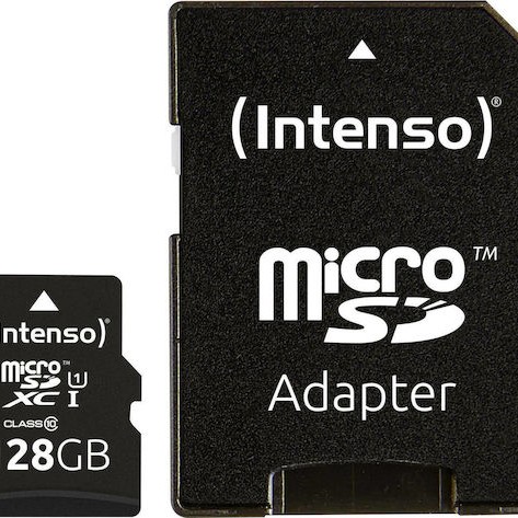 Intenso Premium microSDXC 128GB Class 10 U1 UHS-I με αντάπτορα