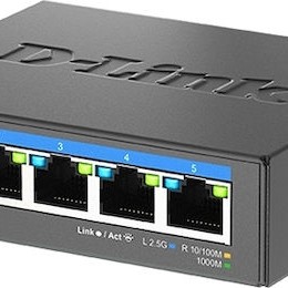 D-Link DMS-105 Unmanaged L2 Switch με 5 Θύρες Ethernet