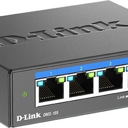 D-Link DMS-105 Unmanaged L2 Switch με 5 Θύρες Ethernet