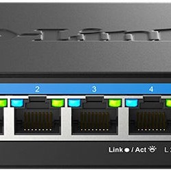 D-Link DMS-105 Unmanaged L2 Switch με 5 Θύρες Ethernet