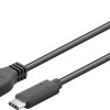 Goobay USB 3.0 Cable USB-C male - USB-A 15W Μαύρο 2m (71221)