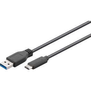 Goobay USB 3.0 Cable USB-C male - USB-A 15W Μαύρο 2m (71221)