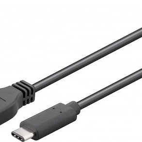 Goobay Regular USB 3.0 Cable USB-C male - USB-A male Μαύρο 1m (67890)