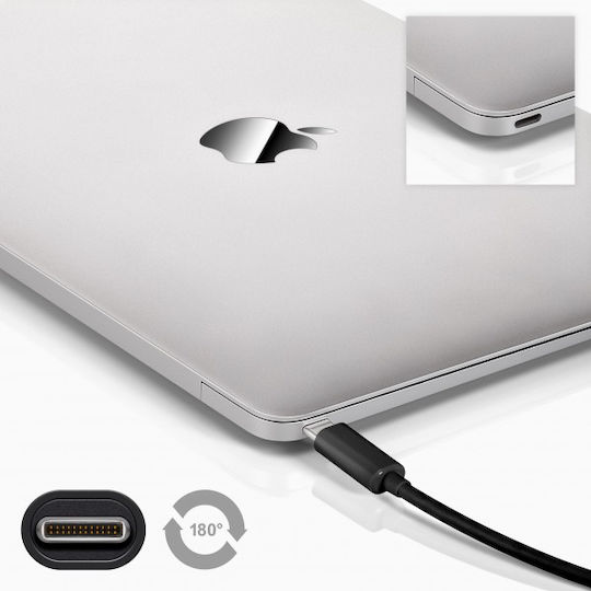 Goobay Regular USB 3.0 Cable USB-C male - USB-A male Μαύρο 1m (67890)