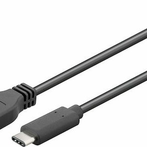 Goobay USB 3.0 Cable USB-C male - USB-A 15W Μαύρο 3m (73141)