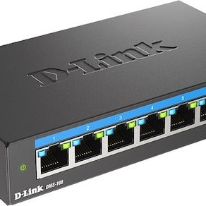D-Link DMS-108 v1 Unmanaged L2 Switch με 8 Θύρες Ethernet