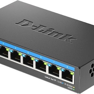 D-Link DMS-108 v1 Unmanaged L2 Switch με 8 Θύρες Ethernet