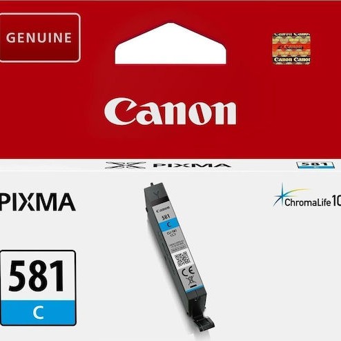 Canon CLI-581 Γνήσιο Μελάνι Εκτυπωτή InkJet Κυανό (2103C001)