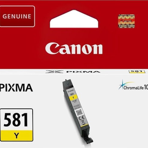 Canon CLI-581 Γνήσιο Μελάνι Εκτυπωτή InkJet Κίτρινο (2105C001)