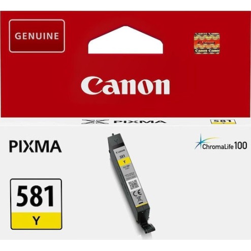 Canon CLI-581 Γνήσιο Μελάνι Εκτυπωτή InkJet Κίτρινο (2105C001)