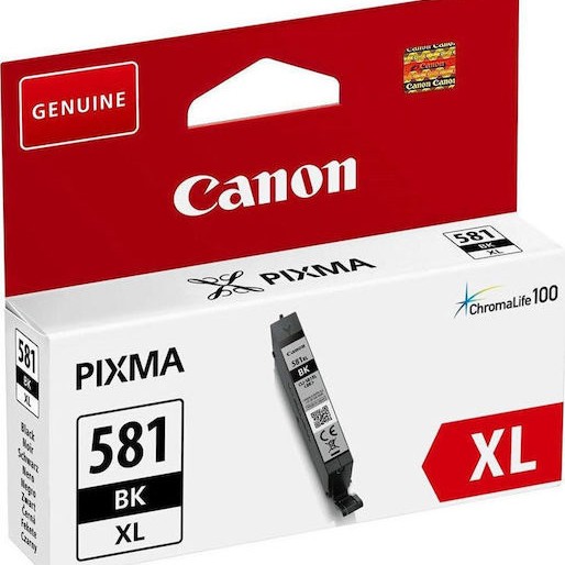 Canon CLI-581XL Γνήσιο Μελάνι Εκτυπωτή InkJet Μαύρο (2052C001)
