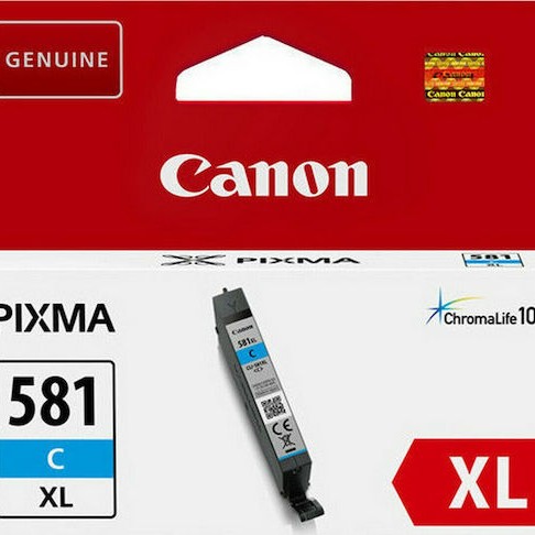 Canon CLI-581XL Γνήσιο Μελάνι Εκτυπωτή InkJet Κυανό (2049C001)