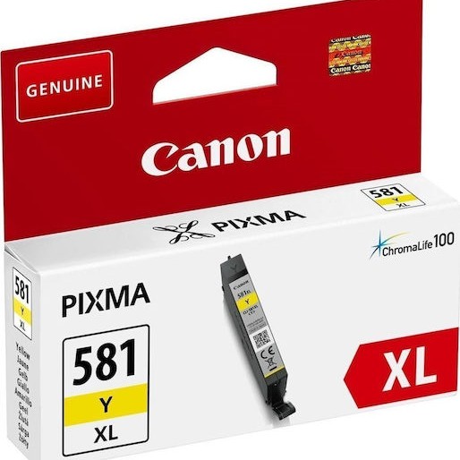 Canon CLI-581XL Γνήσιο Μελάνι Εκτυπωτή InkJet Κίτρινο (2051C001)