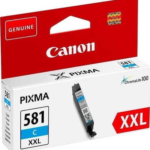 Canon CLI-581XXL Γνήσιο Μελάνι Εκτυπωτή InkJet Κυανό (1995C001)