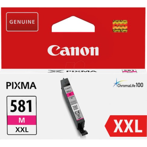 Canon CLI-581XXL Γνήσιο Μελάνι Εκτυπωτή InkJet Ματζέντα (1996C001)