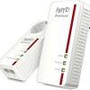 AVM Fritz!Powerline 1260E Powerline Διπλού Kit για Ασύρματη Σύνδεση Wi‑Fi 5 με Passthrough Πρίζα και 2 Θύρες Gigabit Ethernet