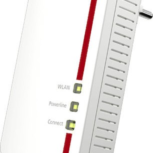 AVM Fritz!Powerline 1260E Powerline Διπλού Kit για Ασύρματη Σύνδεση Wi‑Fi 5 με Passthrough Πρίζα και 2 Θύρες Gigabit Ethernet