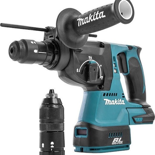 Makita Κρουστικό Σκαπτικό Πιστολέτο Μπαταρίας Brushless 18V Solo με Υποδοχή SDS Plus / Ταχείας