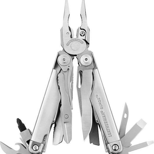 Leatherman Surge Πολυεργαλείο 15 εργαλείων Ασημί σε Θήκη