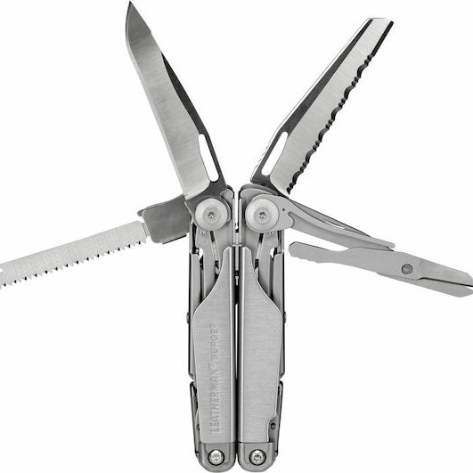Leatherman Surge Πολυεργαλείο 15 εργαλείων Ασημί σε Θήκη