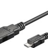 Goobay Regular USB 2.0 to micro USB Cable Μαύρο 5m (93921)