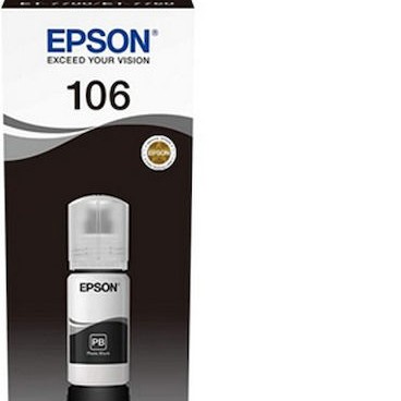 Epson 106 Γνήσιο Μελάνι Εκτυπωτή InkJet Μαύρο (C13T00R140)