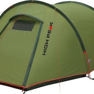High Peak Kite 2 Σκηνή Camping Τούνελ Ορειβασίας Πράσινη με Διπλό Πανί 4 Εποχών για 2 Άτομα Αδιάβροχη 3000mm 230x120x90εκ.