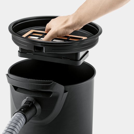 Karcher AD 2 Σκούπα Στάχτης 600W με Κάδο 14lt