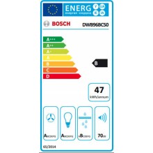 Bosch Απορροφητήρας Καμινάδα 90cm Inox