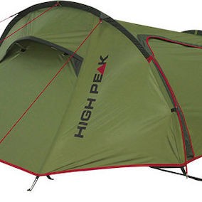 High Peak Sparrow Σκηνή Camping Τούνελ Ορειβασίας Πράσινη με Διπλό Πανί 4 Εποχών για 2 Άτομα Αδιάβροχη 3000mm 260x120x90εκ.