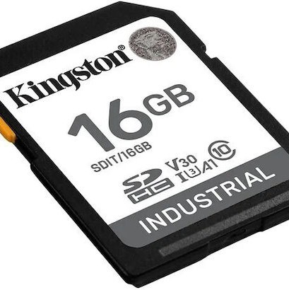 Kingston Industrial SDHC 16GB Class 10 U1 V10 A1 UHS-I