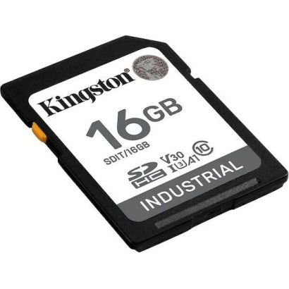 Kingston Industrial SDHC 16GB Class 10 U1 V10 A1 UHS-I