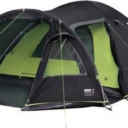 High Peak Mesos 4 Χειμερινή Σκηνή Camping Τούνελ Ορειβασίας Μαύρη με Διπλό Πανί για 4 Άτομα Αδιάβροχη 4000mm 360x240x130εκ.