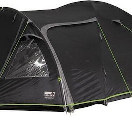 High Peak Mesos 4 Χειμερινή Σκηνή Camping Τούνελ Ορειβασίας Μαύρη με Διπλό Πανί για 4 Άτομα Αδιάβροχη 4000mm 360x240x130εκ.