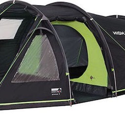 High Peak Χειμερινή Σκηνή Camping Τούνελ Ορειβασίας Γκρι με Διπλό Πανί για 3 Άτομα Αδιάβροχη 4000mm 385x190x120εκ.