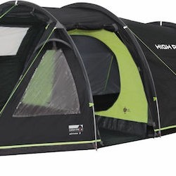 High Peak Χειμερινή Σκηνή Camping Τούνελ Ορειβασίας Γκρι με Διπλό Πανί για 3 Άτομα Αδιάβροχη 4000mm 385x190x120εκ.