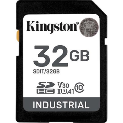 Kingston Industrial SDHC 32GB Class 10 U3 V10 A1 UHS-I