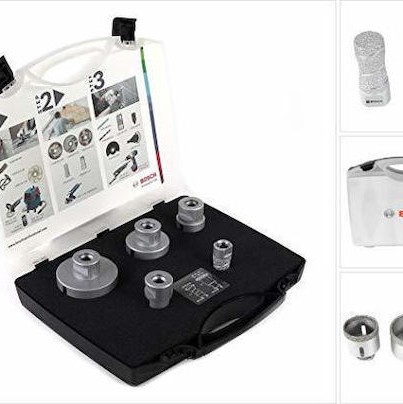 Bosch Σετ Ποτηροτρύπανα Καροτιέρας Ξηρής Κοπής με Διάμετρο 20mm για Μπετό και Πλακάκι