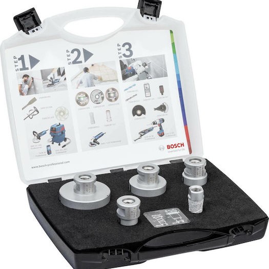 Bosch Σετ Ποτηροτρύπανα Καροτιέρας Ξηρής Κοπής με Διάμετρο 20mm για Μπετό και Πλακάκι