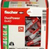 fischer Duopower Ούπα Πλαστικό 8x40mm 100τμχ