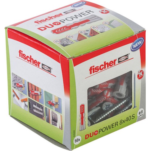 fischer Duopower S Ούπα Πλαστικό 535460 50τμχ