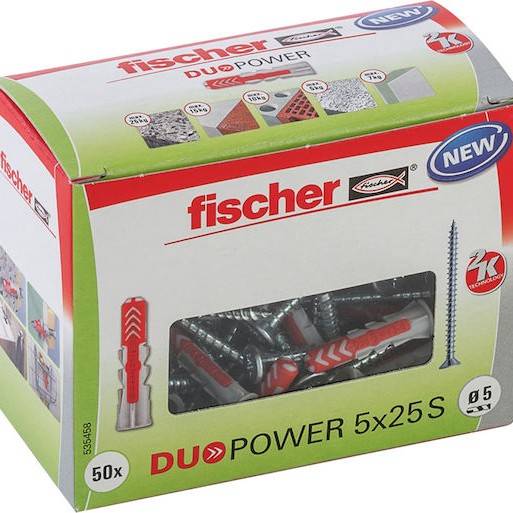 fischer Duopower S Ούπα Πλαστικό 535458 50τμχ