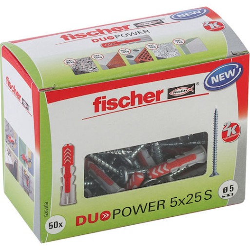 fischer Duopower S Ούπα Πλαστικό 535458 50τμχ