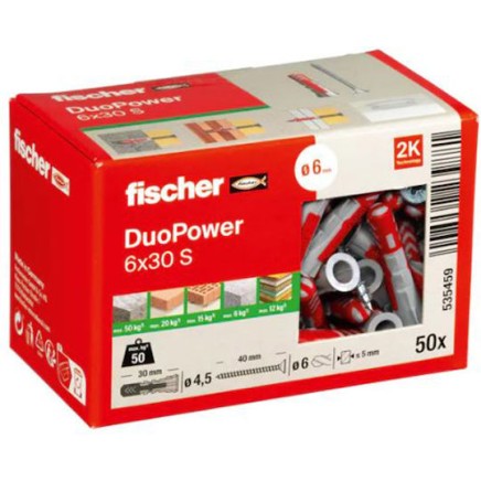 fischer Duopower S Ούπα Πλαστικό 50τμχ