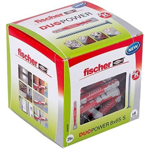 fischer Duopower Ούπα Πλαστικό 8x65mm 65τμχ 538256